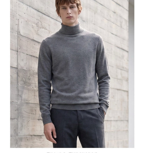 Men's 100% Baby Cashmere Turtleneck